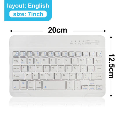 Bluetooth wireless keyboard from Electronics Den with a sleek design and compact layout for easy typing.