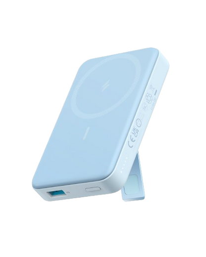 Anker 633 Magnetic Battery in white, showcasing a compact design for convenient charging on-the-go.