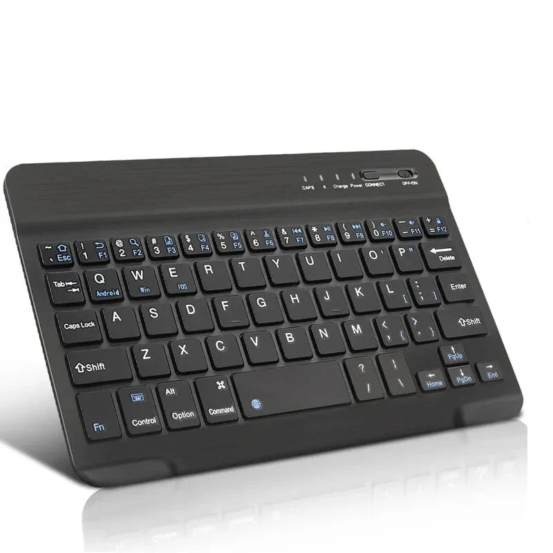 Bluetooth Wireless Keyboard by Electronics Den with sleek design and low-profile keys on a modern workspace.