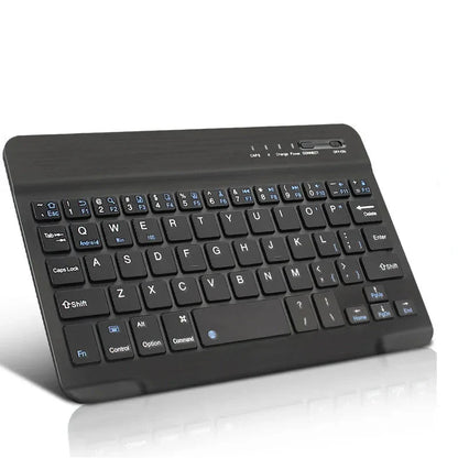 Bluetooth Wireless Keyboard by Electronics Den with sleek design and low-profile keys on a modern workspace.
