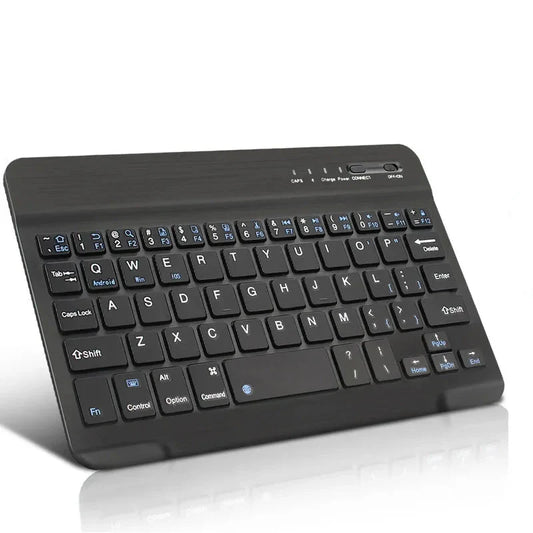 Bluetooth Wireless Keyboard by Electronics Den with sleek design and low-profile keys on a modern workspace.