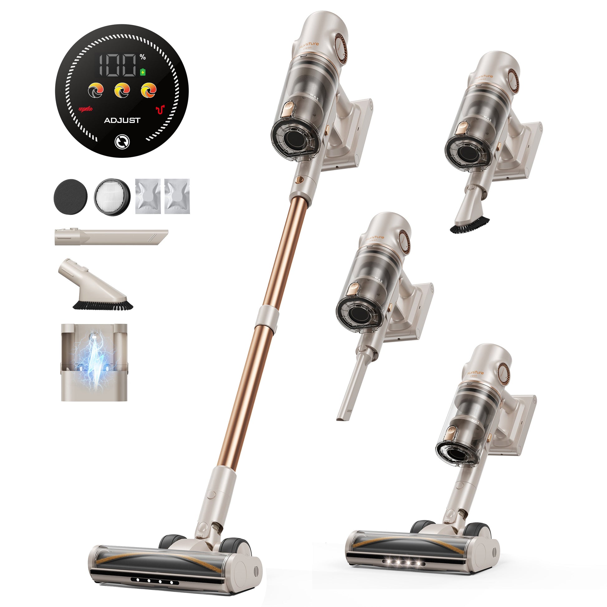 Honiture P7 Pro cordless vacuum cleaner designed for lightweight cleaning of pet hair and debris.
