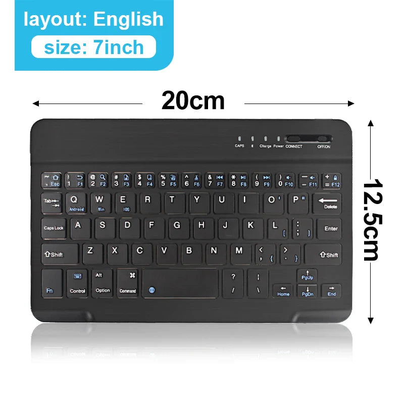Bluetooth wireless keyboard by Electronics Den with sleek design and ergonomic layout on a clean, modern desk.