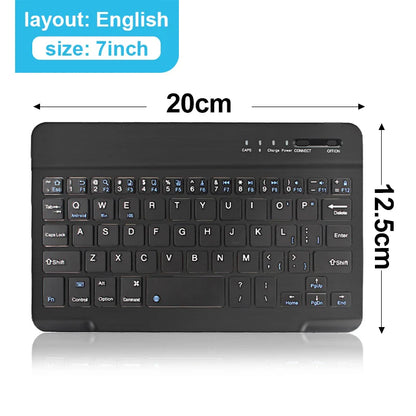 Bluetooth wireless keyboard by Electronics Den with sleek design and ergonomic layout on a clean, modern desk.